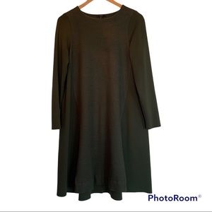 COS wintergreen color dress- wool and cotton